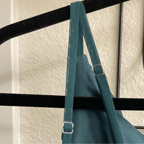 JJ’s‎ Emerald Green One Shoulder Floor Length Dress Size 4 - Picture 9 of 12